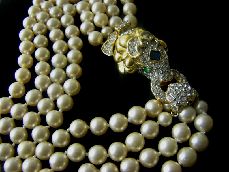 KJL VINTAGE NECKLACE Vintage kjl pearl necklace. 1970s | Etsy