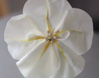 Tutorial de flores de tela, patrón y tutorial en PDF, flor de bricolaje, flor de luna