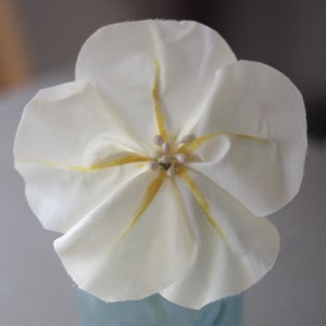 Fabric Flower Tutorial,PDF Pattern&Tutorial, DIY Flower, Moonflower