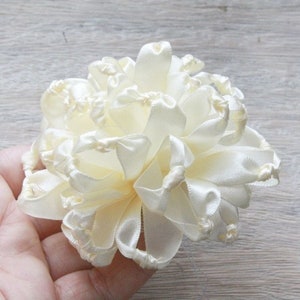 Ribbon Flower Tutorial, Chrysanthemum Flower Tutorial, Hair Bow Tutorial,  PDF Pattern, Fabric Flower Pattern, Knotted Chrysanthemum