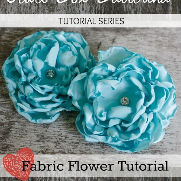 Fabric Rose Tutorial Etsy