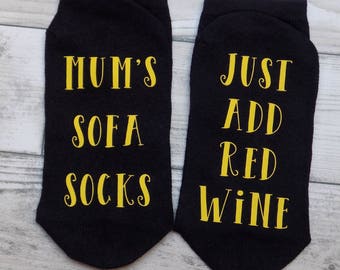 sofa socks, just add wine socks, if you can read this socks, dad gift, fun gift, personalised gift, gift for him, gift for her, mothers day