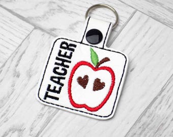 thank you teacher, teacher keyring, personalised teacher present, teacher gift, teacher appreciation gift, nursery teacher, end of term gift