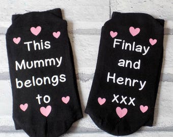 Personalised Mummy Socks | Gift for Mum | Hidden Message Socks