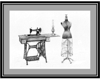 トールペイント作品　Antique Singer  オイル絵 トールペイント作品 Antique Singer オイル絵 インテリア・生活道具