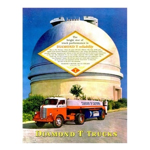 Original 10 x 13 inches 1947 Diamond T  truck advertisement, Diamond T wall decoration - 05