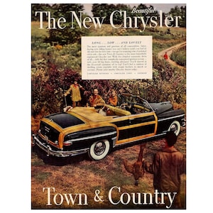 Original 10 x 13 inches 1949 Chrysler advertisement, Chrysler wall decoration, - 22