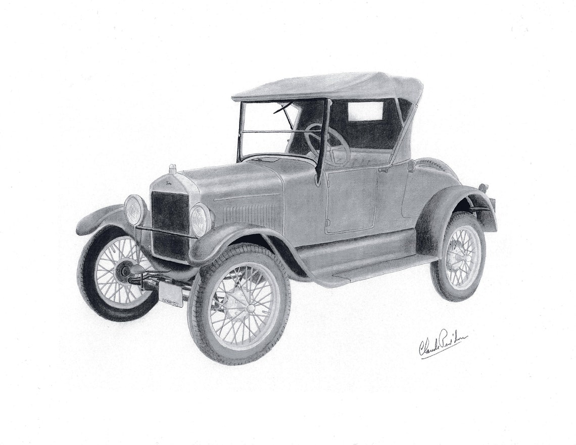model a ford drawing