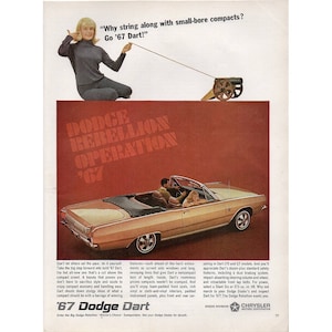 Original 8 x 11 inches 1967 Dodge advertisement,  Dodge wall decoration,  - 7