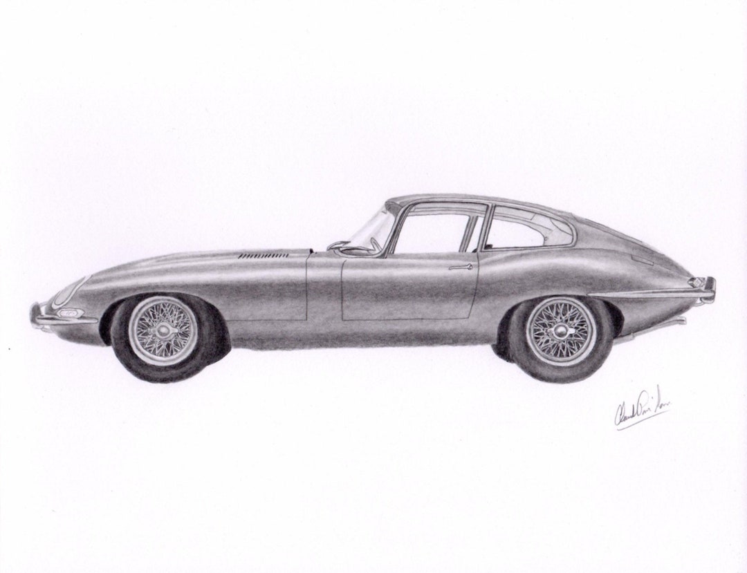 Jaguar E-type設計図カレンダーボード Blueprints > Cars > Jaguar > Jaguar E Type