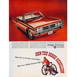 Original 10 x 13 inches 1966 Dodge Coronet advertisement, Dodge wall decoration, - 20