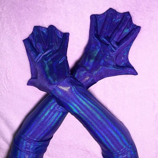 Sheen webbed gloves