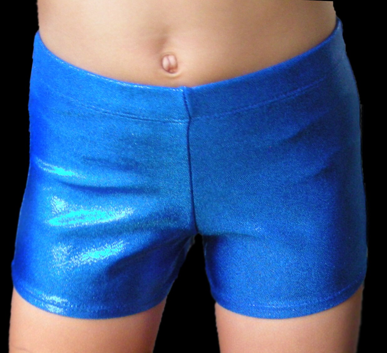 Basic Spandex elastic waist shorts Metallic Spandex stretch Etsy
