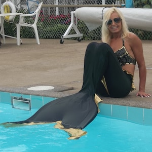 Adult mermaid tail custom fit YOUR monofin or flippers