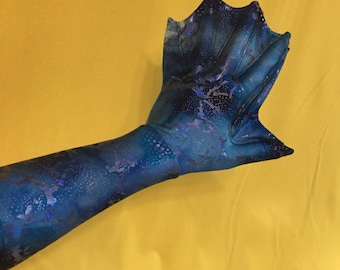 Seascape webbed gloves