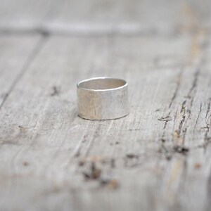 Hand hammered Silver Ring, perfect for wedding ring