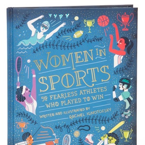 Women in Sports hardcover book, custom signed book by author.