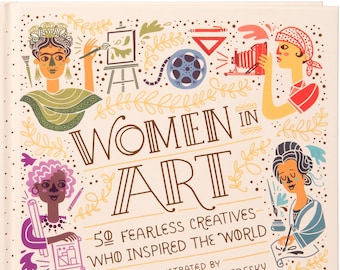 Women in Art hardcover book, custom signed book by author.