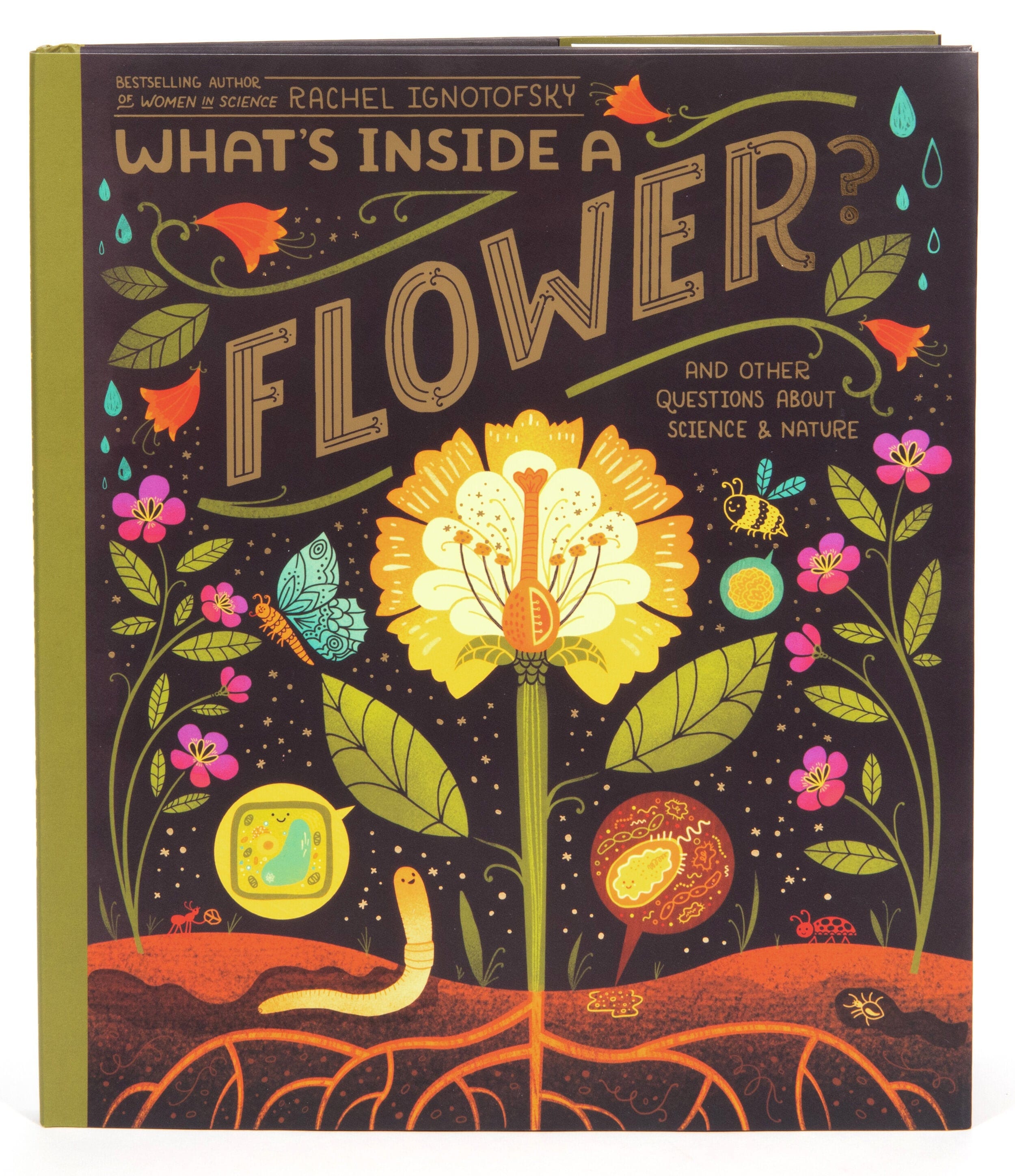 Libro con copertina rigida What's Inside A Flower, libro firmato