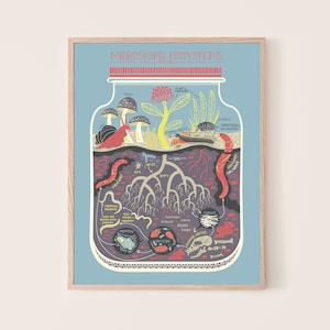 Micro Ecosystems: Soil Terrarium Art Print