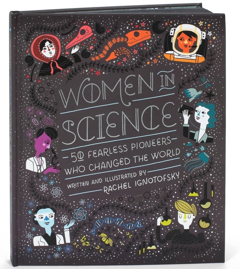 Women in Science hardcover book, custom signed book by author. image 1