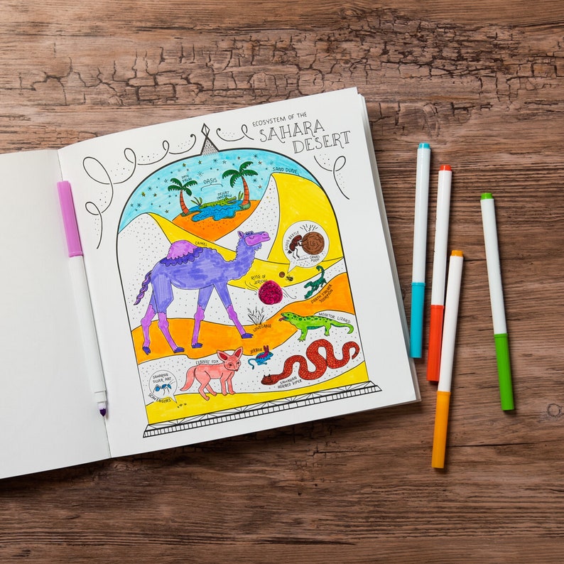 NEW the Wondrous Workings of Science and Nature Coloring Book Etsy