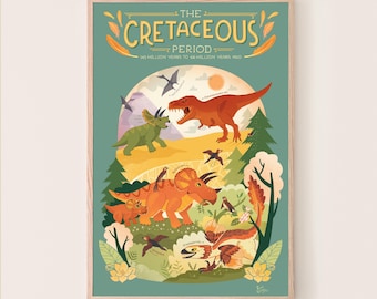 Cretaceous Prehistoric Art Print