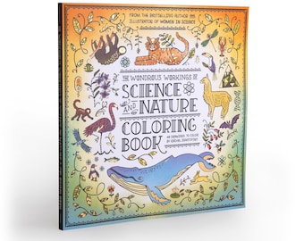NEW The Wondrous Workings of Science and Nature Coloring Book - Signed By Rachel