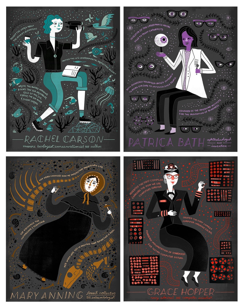 Women in Science DEAL: The Whole Series, 16 individual Art Print image 5