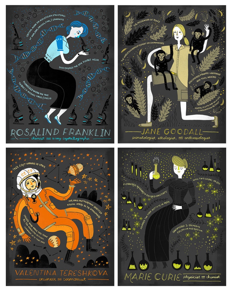 Women in Science DEAL: The Whole Series, 16 individual Art Print image 4