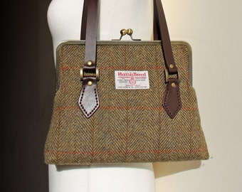 Harris Tweed Kisslock Handtasche