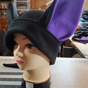 Fleece Cat hat  ( custom made to order )