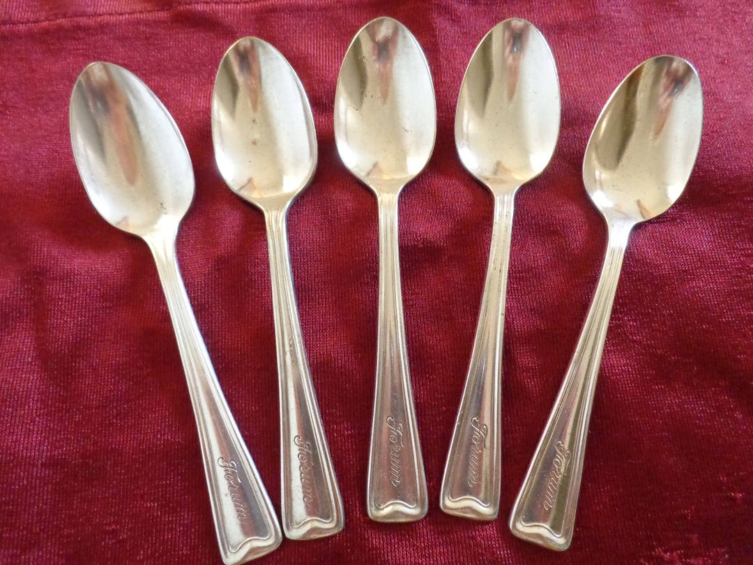 Forum Silver-plated Tea 5 Spoons by International S. Co. XII