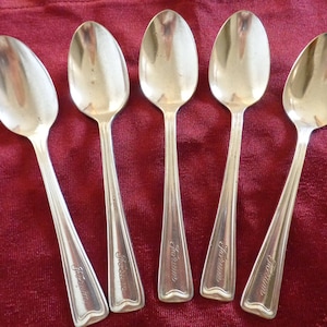 Forum Silver-plated Tea 5 Spoons by International S. Co. XII (#0319)