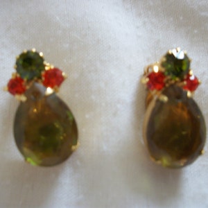 Ananas entworfen Vintage Clip-on Ohrringe (#0168)