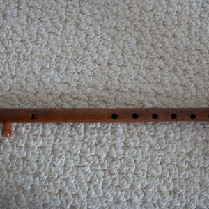 Flute 14” Wooden with a label stating it was made in India Vintage (#0295)