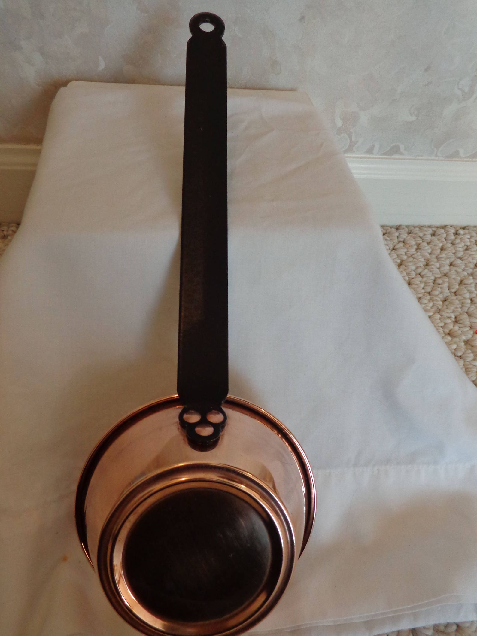 Copper Pot Small Vintage With Handle 1560 Etsy