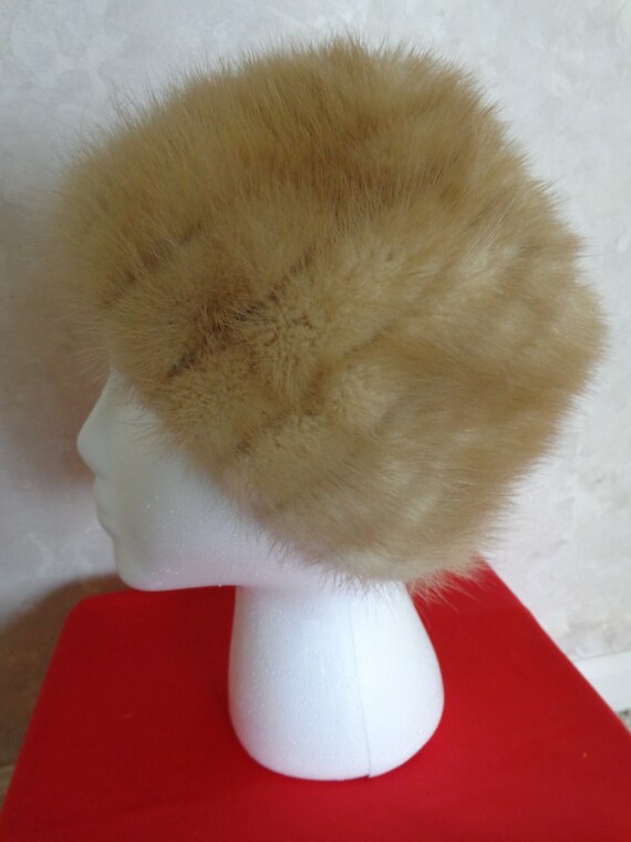 Blond Mink Full Size Hat Designed by Laura Vintag… - image 5