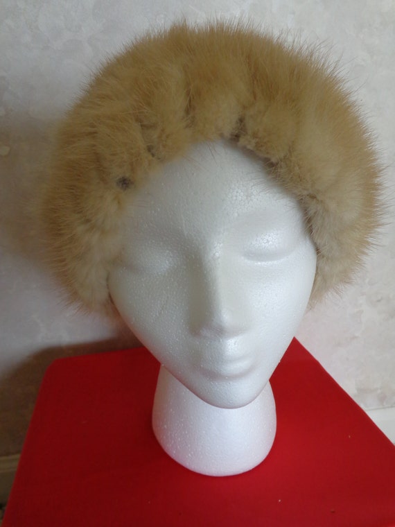Blond Mink Full Size Hat Designed by Laura Vintag… - image 4