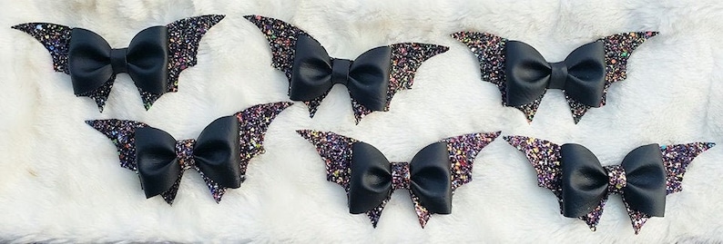 Download Bat Wings Bow template SVG Hair bow SVG template Faux | Etsy