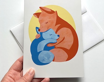 Mother Wolf - Blank Greeting Card