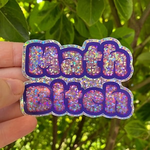 Math Bitch - Sparkly Vinyl Sticker