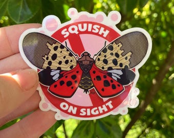 Spotted Lanternfly Squish - Vinyl Sticker