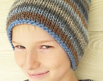 KNITTING PATTERN Knit Hat Scandinavian Knit Hat Tassel Hat | Etsy
