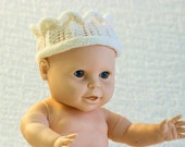 Knitted Baby Crown Pattern: Lace Headband, Four Sizes (PDF Pattern)