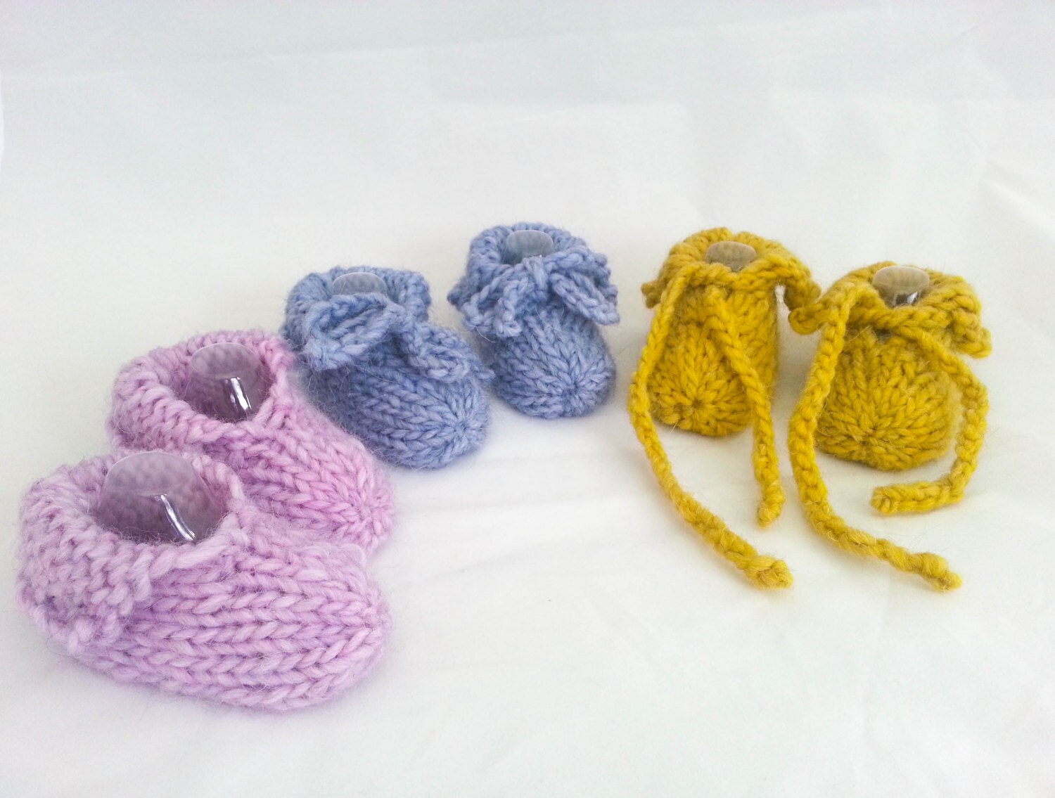 KNITTING PATTERN Baby Slippers Pattern Modern Booties Etsy Australia
