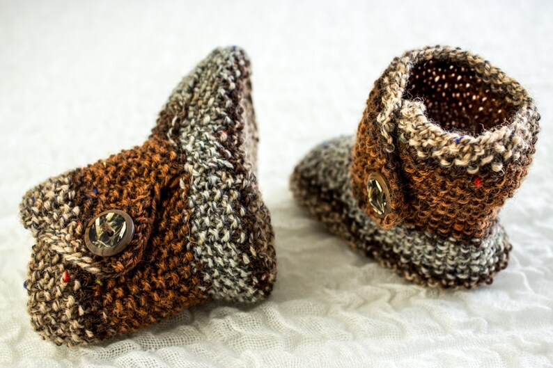 KNITTING PATTERN Baby Ugg Boots Side Buttoned Baby Boots Etsy