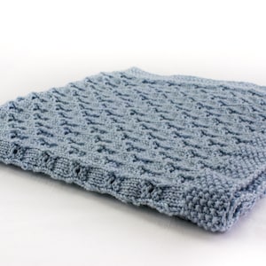 KNITTING PATTERN , Baby Blanket Knitting Pattern , 8 ply Yarn, Easy Baby Blanket, Modern Baby Blanket Pattern, PDF, Instant Download
