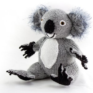 KNITTING PATTERN, Koala Knitting Pattern, Toy Knitting Pattern, Australian Koala Bear, Wildlife Toy, Knitted Softies Pattern, Knit Animal image 3