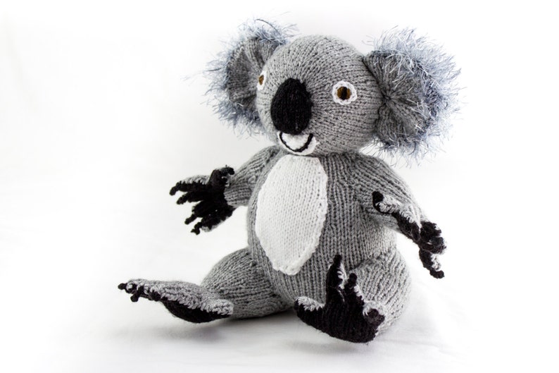 KNITTING PATTERN, Koala Knitting Pattern, Toy Knitting Pattern, Australian Koala Bear, Wildlife Toy, Knitted Softies Pattern, Knit Animal image 3